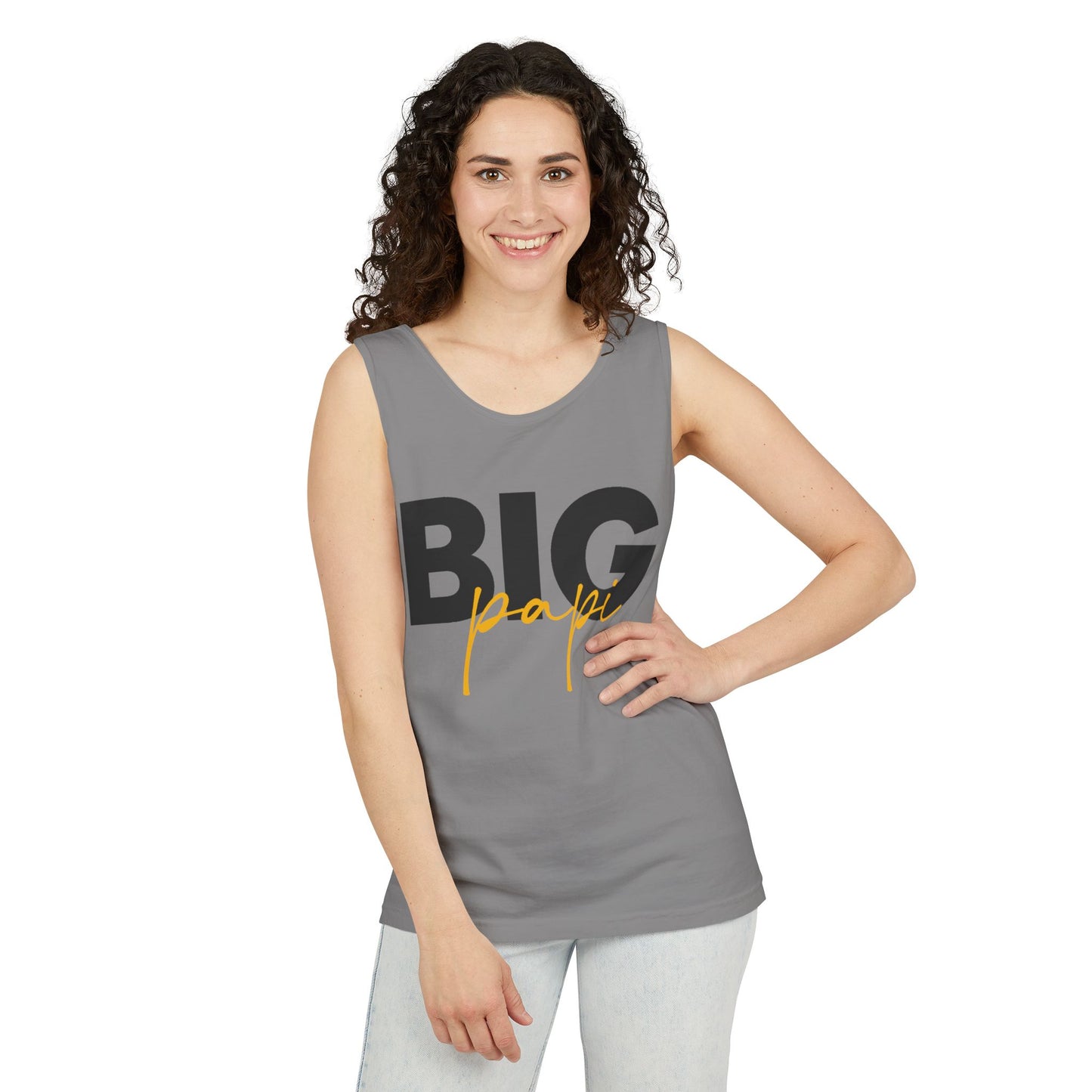 Big Papi Unisex Garment-Dyed Tank Top - Casual Summer Wear for Dad