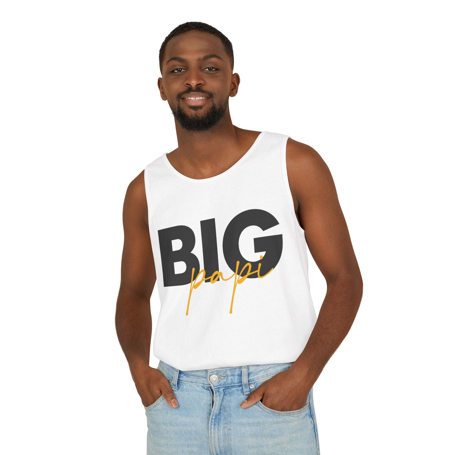 Big Papi Unisex Garment-Dyed Tank Top - Casual Summer Wear for Dad