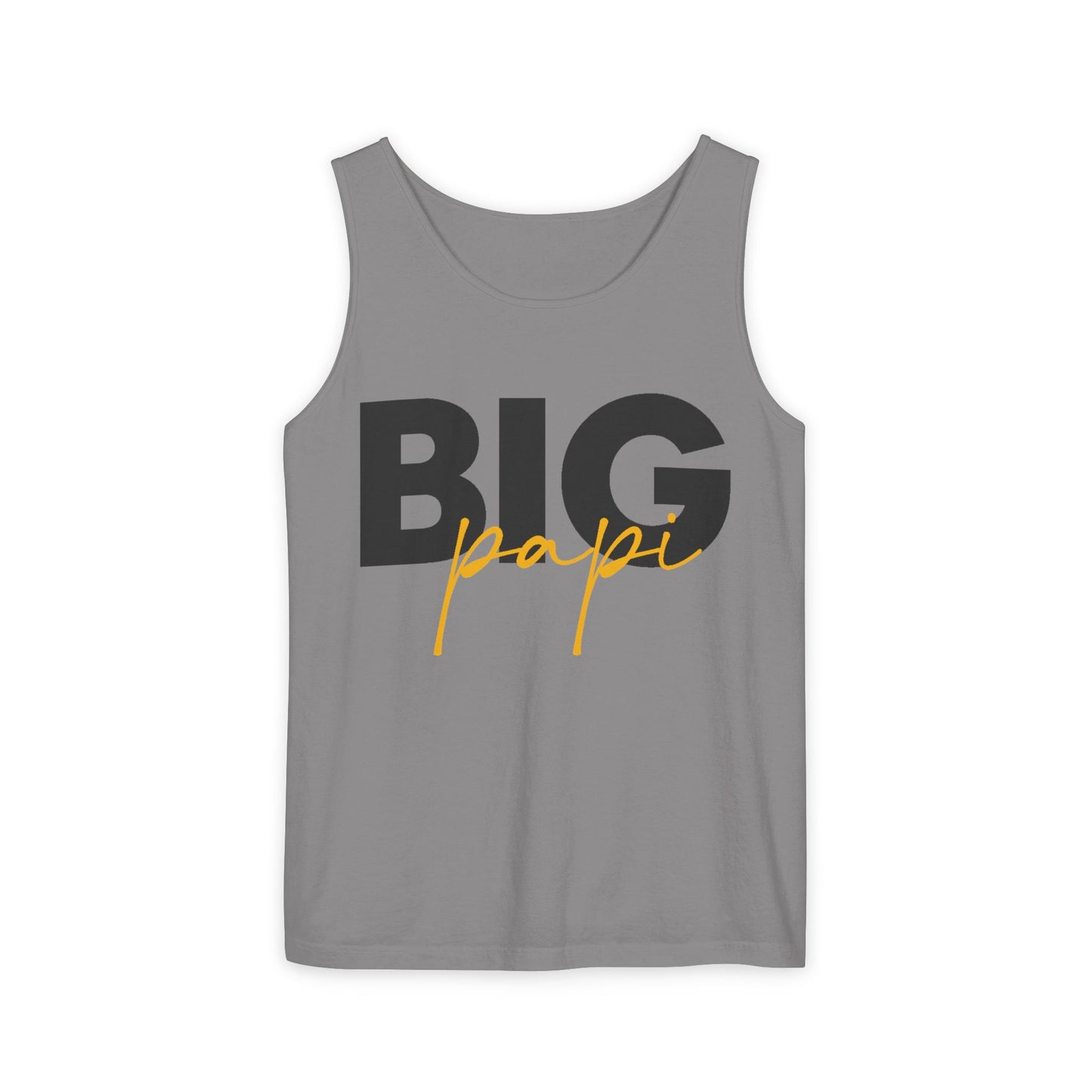 Big Papi Unisex Garment-Dyed Tank Top - Casual Summer Wear for Dad