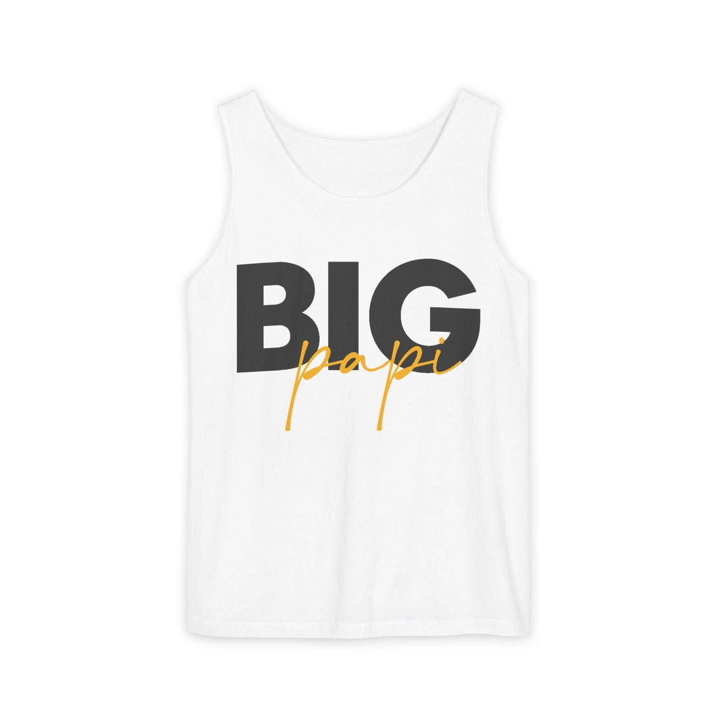 Big Papi Unisex Garment-Dyed Tank Top - Casual Summer Wear for Dad