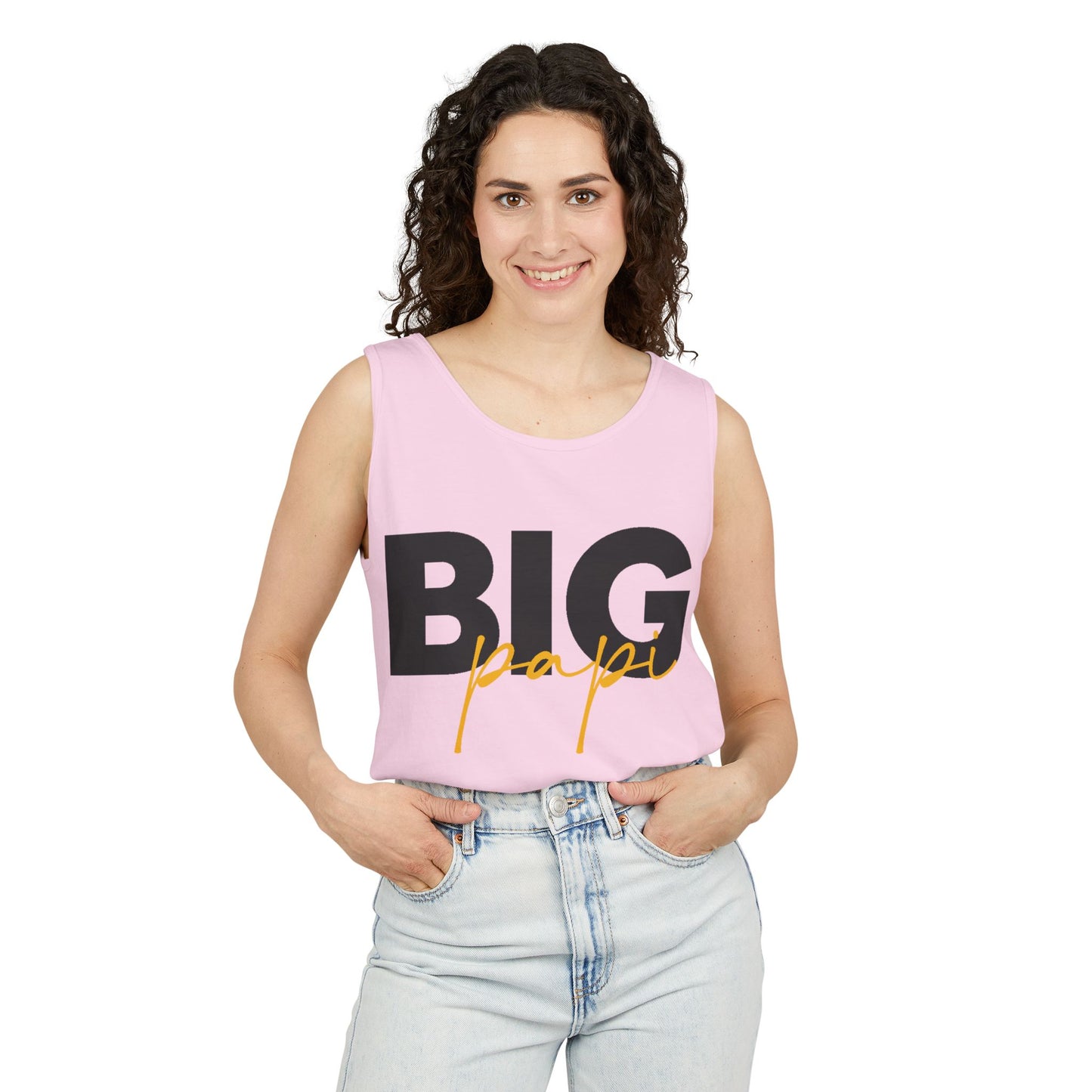 Big Papi Unisex Garment-Dyed Tank Top - Casual Summer Wear for Dad