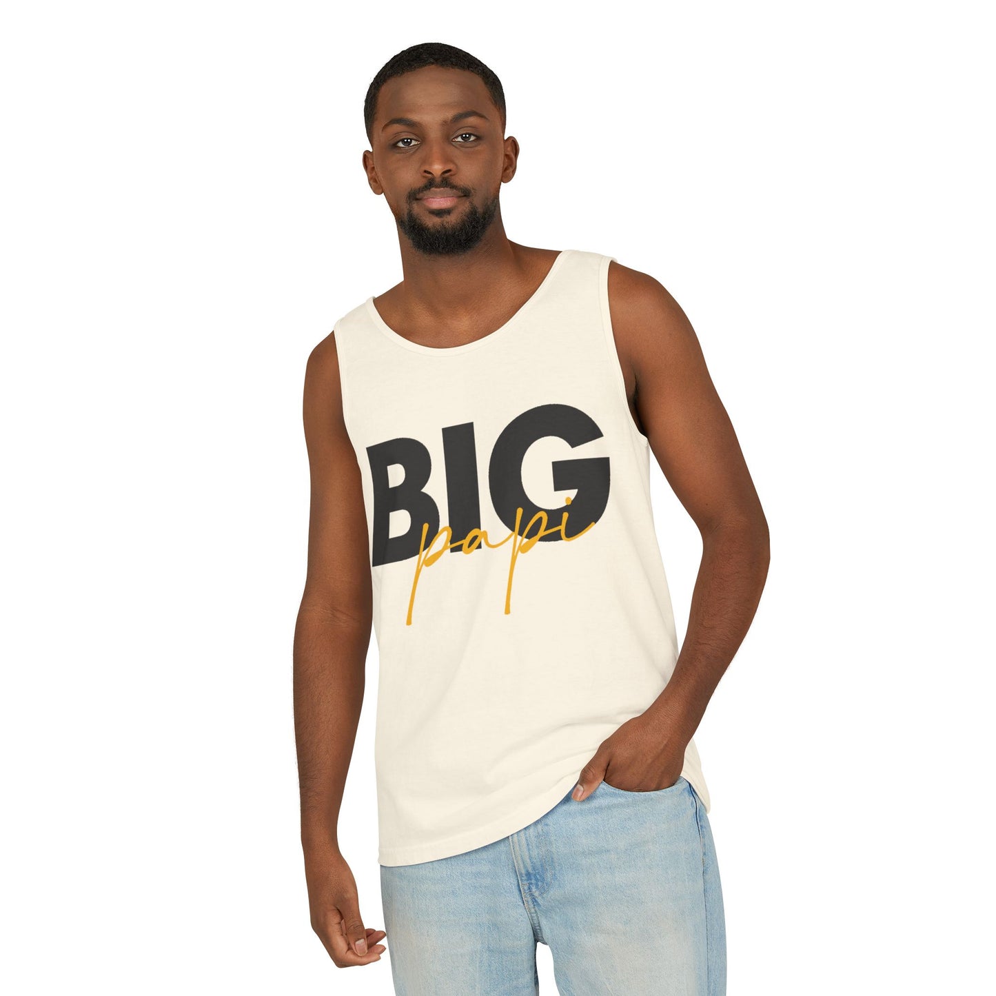 Big Papi Unisex Garment-Dyed Tank Top - Casual Summer Wear for Dad