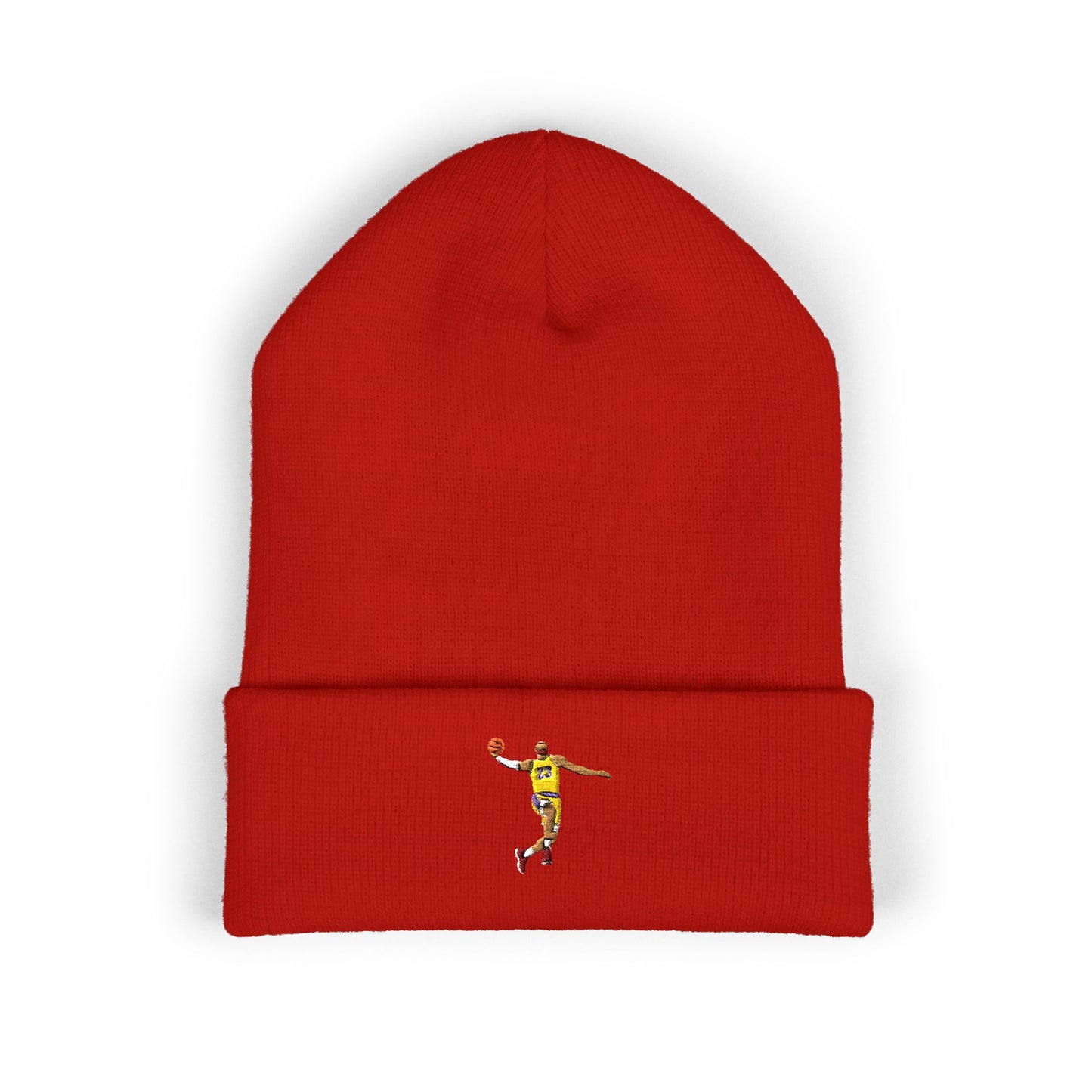 Embroidered Classic Cuffed Beanie - Stylish Winter Accessory for NBA Fans