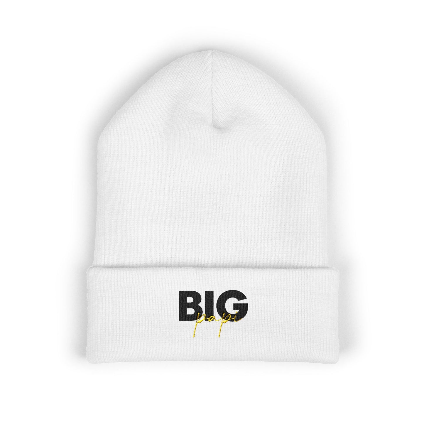 Embroidered Beanie - 'BIG' Statement Hat for Winter Style