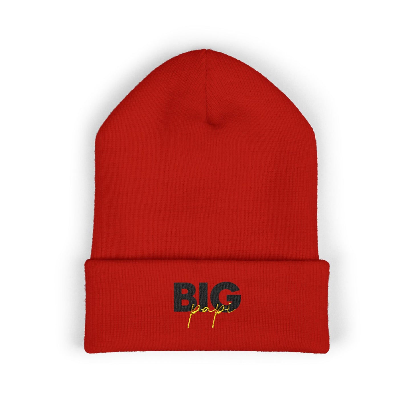 Embroidered Beanie - 'BIG' Statement Hat for Winter Style