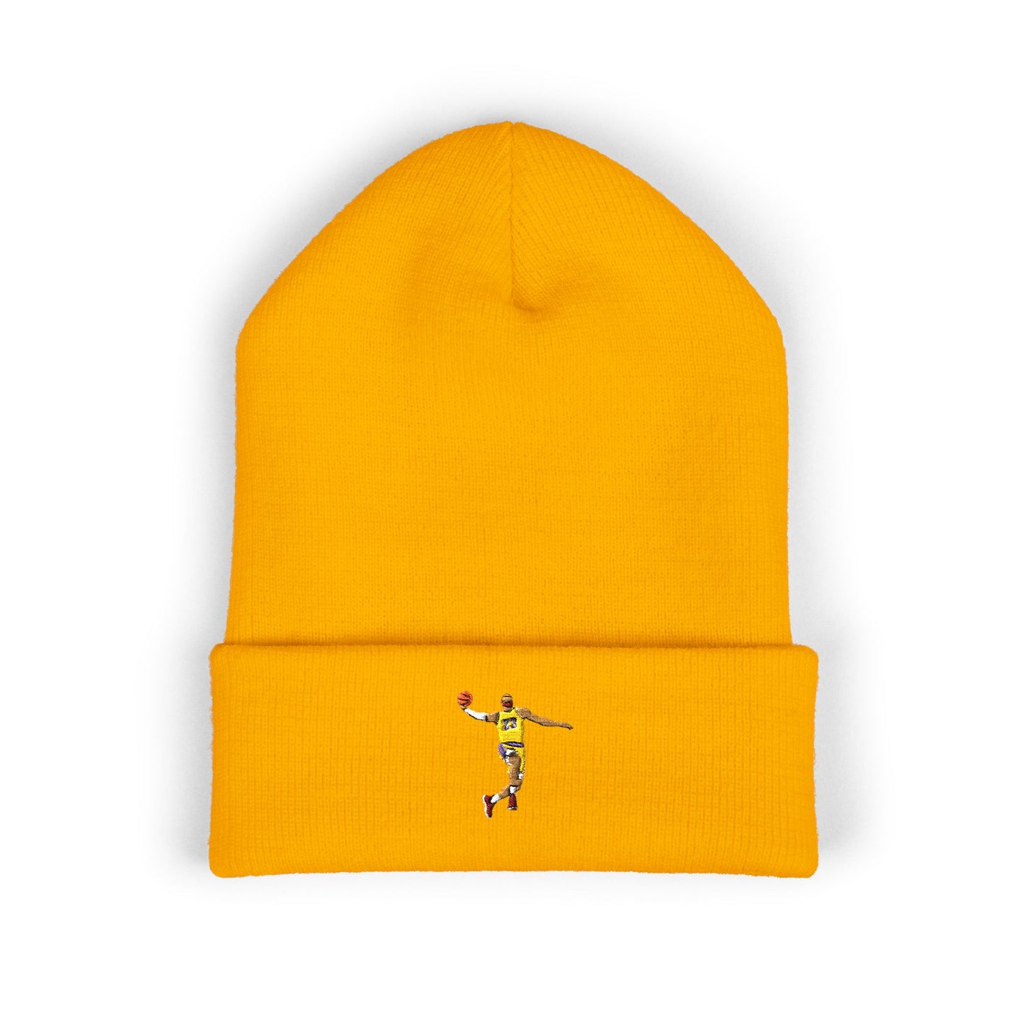 Embroidered Classic Cuffed Beanie - Stylish Winter Accessory for NBA Fans