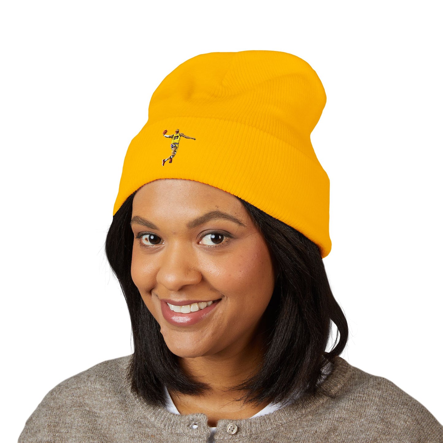 Embroidered Classic Cuffed Beanie - Stylish Winter Accessory for NBA Fans
